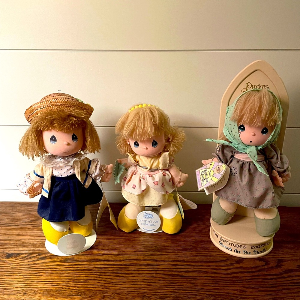 Precious Moments plush dolls lot